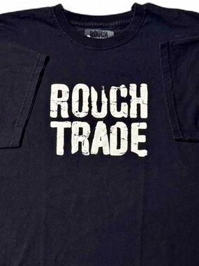 ROUGH TRADE PUNK INDIE BLACK T-SHIRT XL